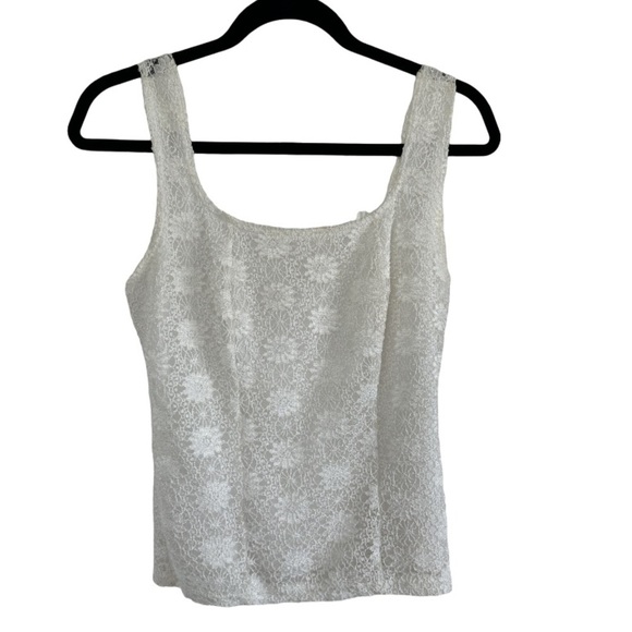 E.K. Designs Tops - E.K. Designs | Vintage White Lace Floral Camisole | EUC | Size: Small